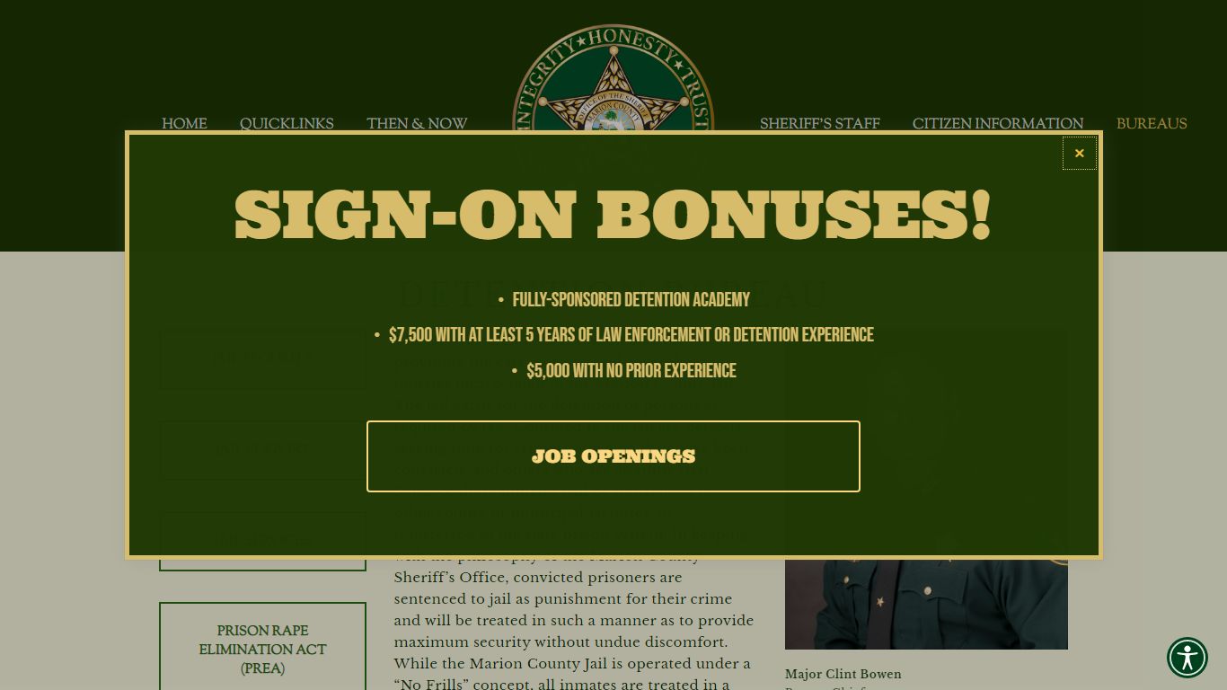 DETENTION BUREAU — Marion County Sheriff's Office